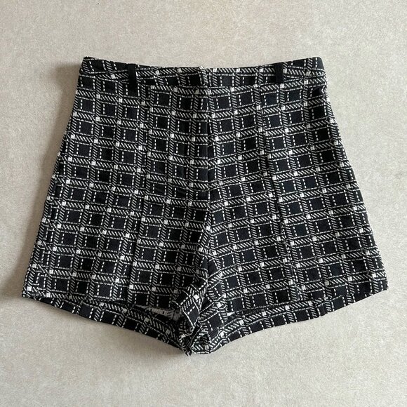 River Island Black Check Smart Shorts ASO Taylor Swift - Picture 5 of 8